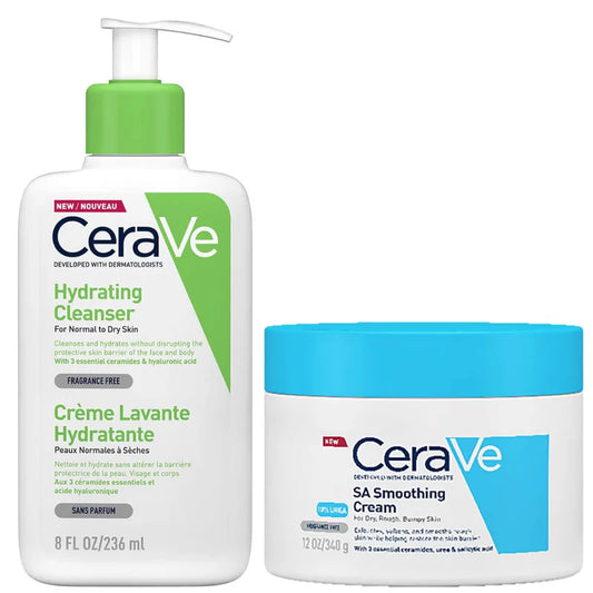 CeraVe Hydrate and Smooth Bundle – Deep Moisture & Silky Soft Skin