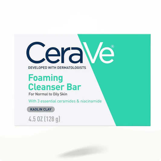CeraVe Foaming Cleanser Bar – Purifying Care for Normal to Oily Skin