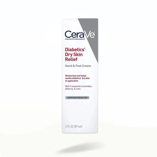 CeraVe Diabetics Dry Skin Relief Hand & Foot Cream – Intensive Care for Diabetic Skin