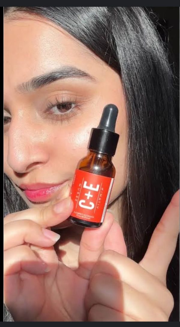 Nirvana Botanics Vitamin C + E Serum – 15ml | Anti Acne & Glowing Serum Vitamin C + E