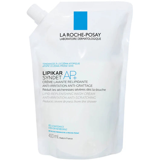 La Roche-Posay Lipikar Syndet AP+ Body Wash Refill – Gentle Cleanser for Eczema-Prone Skin (400ml)
