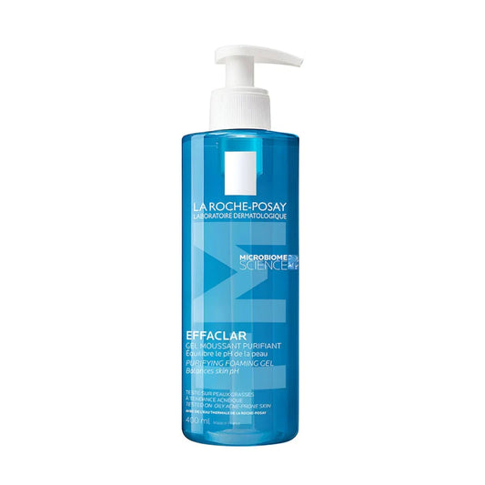 La Roche-Posay Effaclar Purifying Foaming Gel – Gentle Deep Cleansing for Oily and Acne-Prone Skin (400ml)