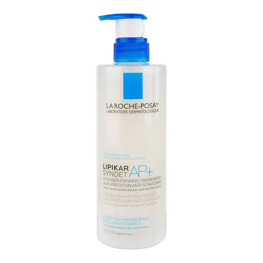 La Roche-Posay Lipikar Syndet AP+ Body Wash – Gentle Cream Cleanser for Dry, Eczema-Prone Skin (400ml)